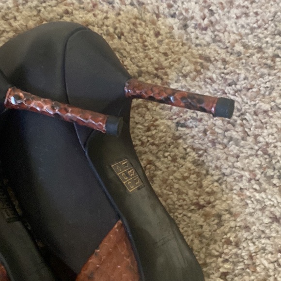 Free People Snakeskin & Leather Heels - Picture 5 of 9